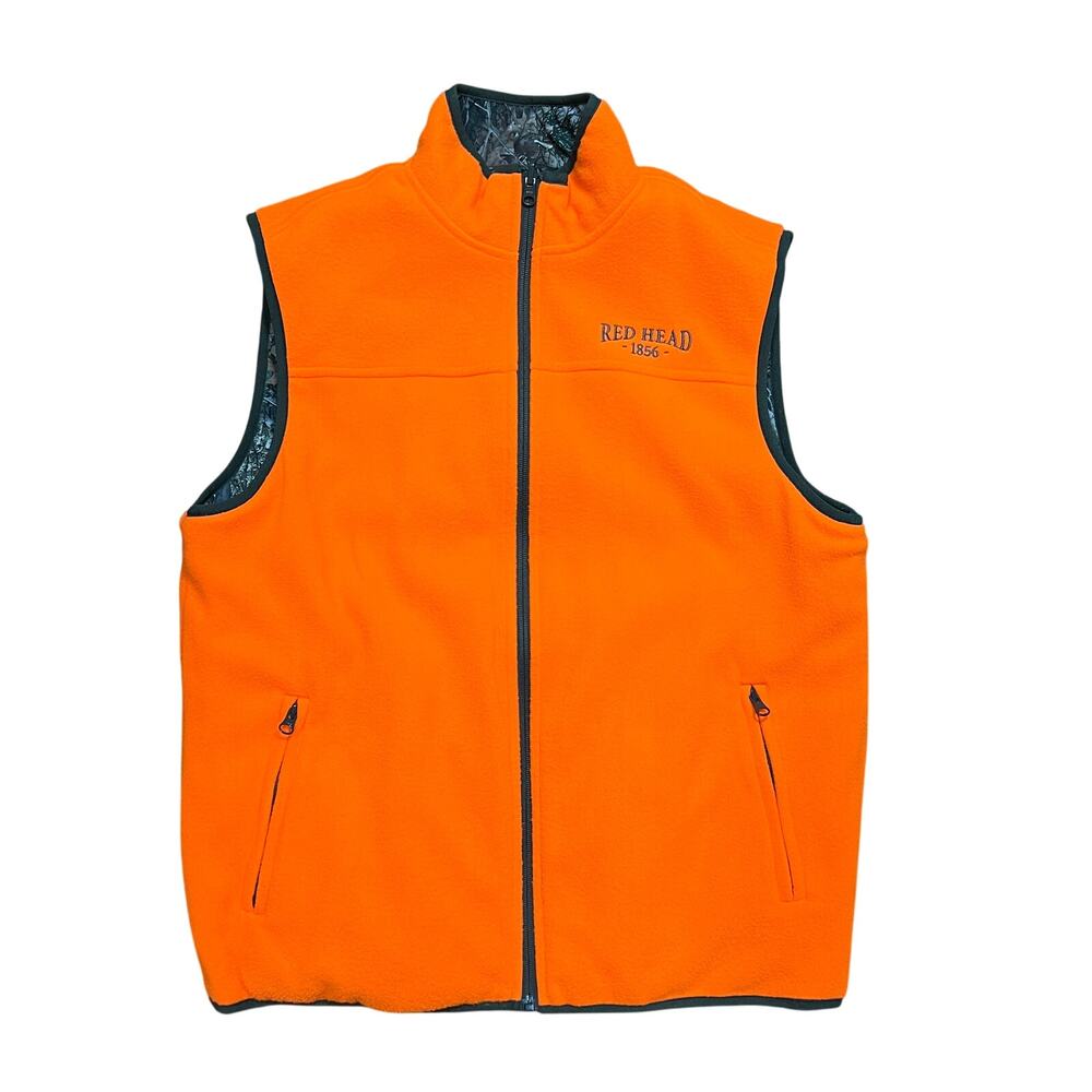 Red Head Reversible Vest Mens Medium Camo Blaze Orange TrueTimber Hunting